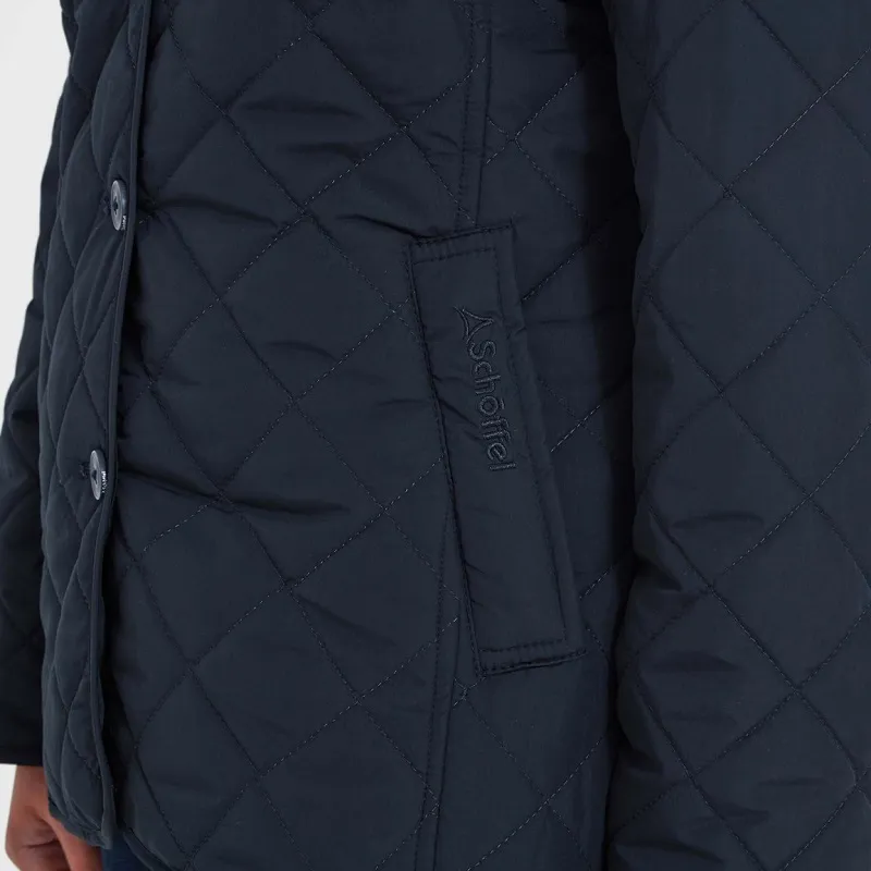Schoffel Womens Lyddington Quilt Jacket Navy-5